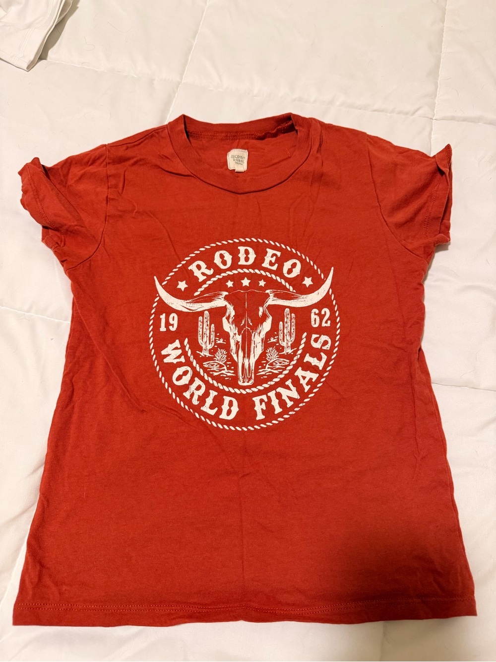 Kids Red Short Sleeve Rodeo Graphic Tee